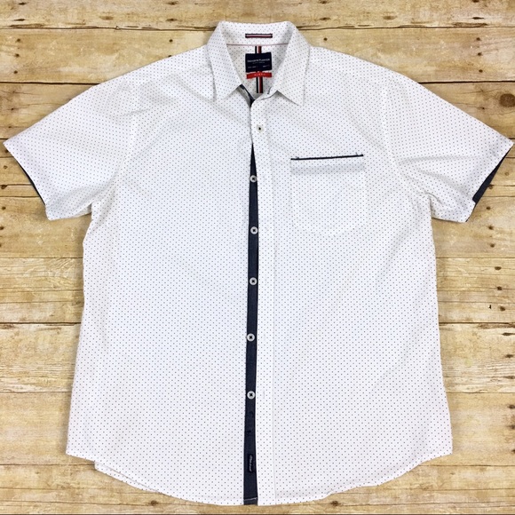 Denim & Flower Other - Denim & Flower | Slim Fit Polkadot Button Up Shirt